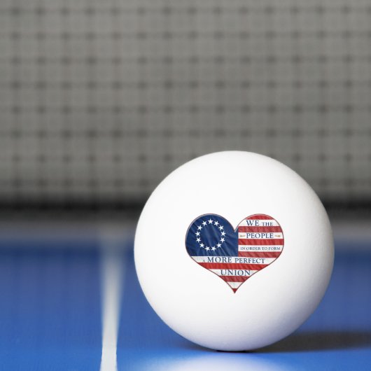 Wij, de mensen-Amerikaanse vlag Pingpongbal (Net)