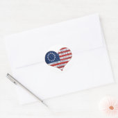 Wij, de mensen-Amerikaanse vlag Ronde Sticker (Envelop)