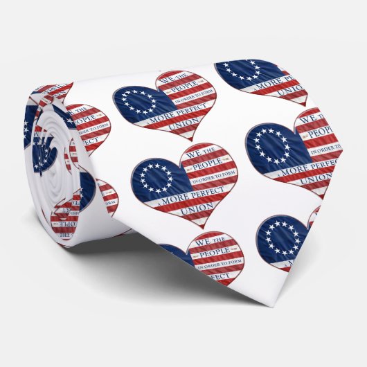 Wij, de mensen-Amerikaanse vlag Stropdas (Opgerold)