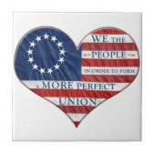 Wij, de mensen-Amerikaanse vlag Tegeltje (Voorkant)