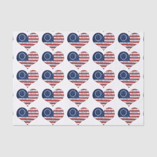 Wij, de mensen-Amerikaanse vlag Tissuepapier (Voorkant)