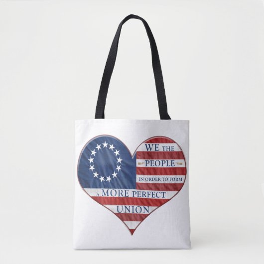 Wij, de mensen-Amerikaanse vlag Tote Bag (Voorkant)