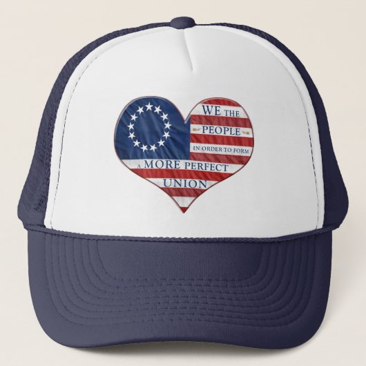 Wij, de mensen-Amerikaanse vlag Trucker Pet (Voorkant)