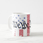 Wij, de mensen-Amerikaanse vredesvlag Koffiemok (Voorkant links)