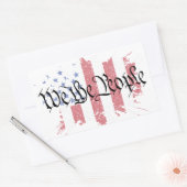 Wij, de mensen-Amerikaanse vredesvlag Rechthoekige Sticker (Envelop)