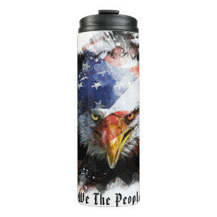 *~* Wij de Mensen AP16 EAGLE Vlag Patriottisch Thermosbeker