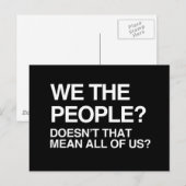 WIJ DE MENSEN BETEKENEN ONS ALLEMAAL BRIEFKAART (Voorkant / Achterkant)