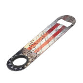 Wij, de mensen  Betsy Ross Amerikaanse vlag Speed Flessenopener (Voorkant Gekanteld)