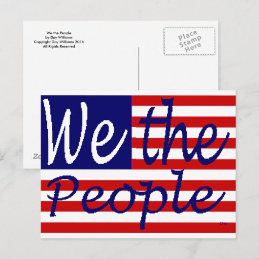 Wij, de mensen briefkaart (Voorkant / Achterkant)