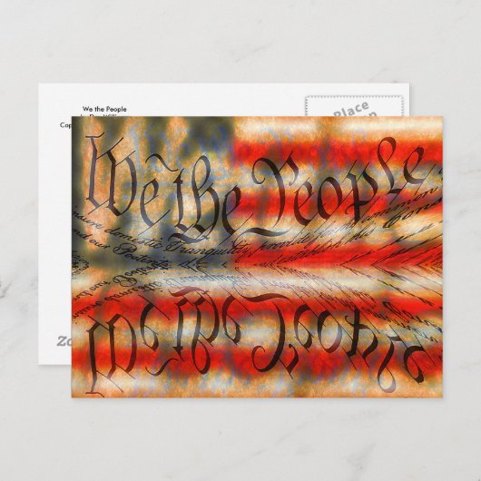 Wij, de mensen briefkaart (Voorkant / Achterkant)