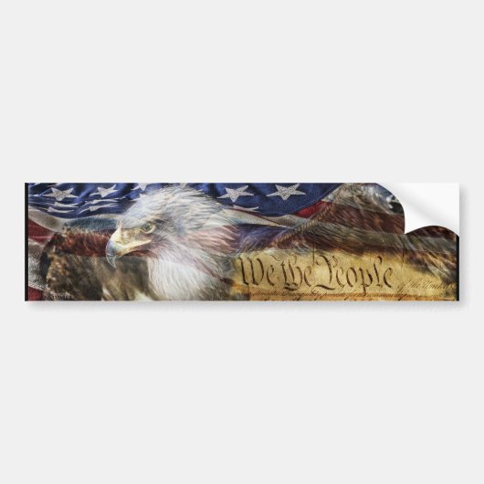 Wij, de mensen bumpersticker (Voorkant)