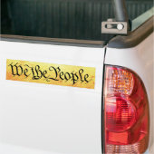 Wij, de mensen bumpersticker (Op Truck)