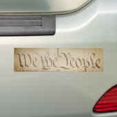 Wij, de mensen bumpersticker (Op auto)