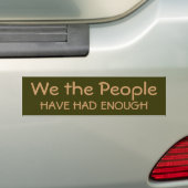 Wij, de mensen bumpersticker (Op auto)