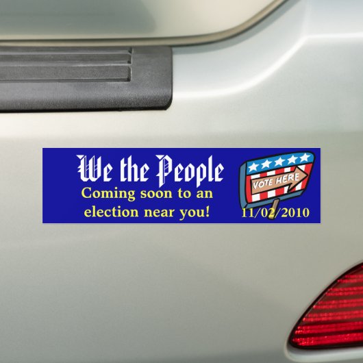 Wij, de mensen bumpersticker (Op auto)