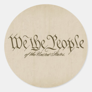 Wij, de mensen die de mensen kruipen ronde sticker
