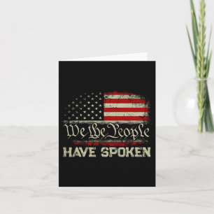 Wij, de mensen die hebben gesproken, hebben Trump Kaart