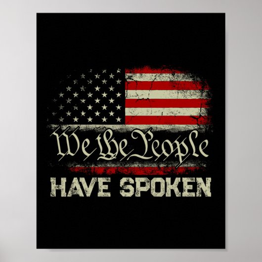 Wij, de mensen die hebben gesproken, hebben Trump Poster (Voorkant)