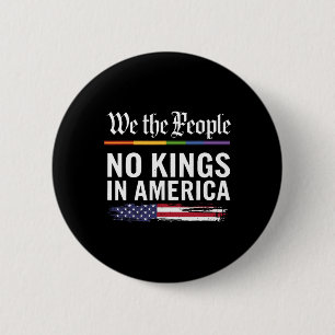 Wij, de mensen, geen koningen in Amerika Ronde Button 5,7 Cm