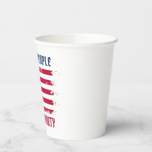 Wij de mensen Grappig USA Vlag Juli 4th Party Papieren Bekers (Links)