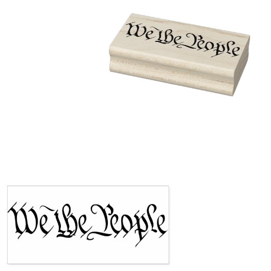 Wij, de mensen, hebben de Amerikaanse staat Rubberstempel (Gestempeld)