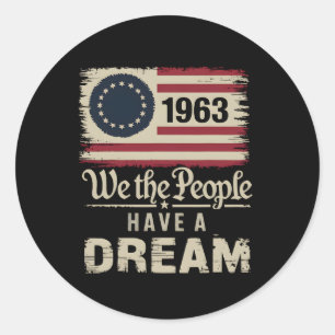Wij, de mensen hebben een droom Black History Mont Ronde Sticker