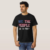 Wij, de mensen houden van feest op 4 juli t-shirt (Voorkant volledig)