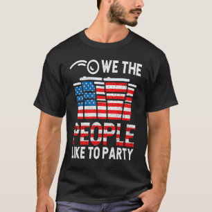 Wij, de mensen, houden van partij Drink Amerika T-shirt