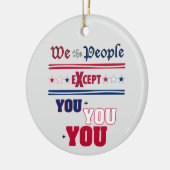 Wij, de mensen keramisch ornament (Links)