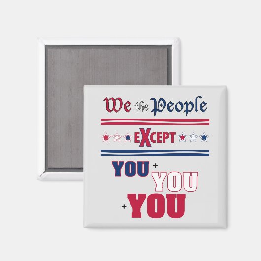 Wij, de mensen magneet (Voorkant / Achterkant)