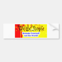 Wij, de mensen, maken zelf het museum Zazzle Gi Bumpersticker