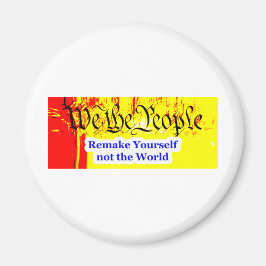 Wij, de mensen, maken zelf het museum Zazzle Gi Magneet