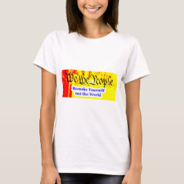 Wij, de mensen, maken zelf het museum Zazzle Gi T-shirt