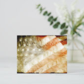 Wij de mensen met Amerikaanse vlag Briefkaart (Staand voorkant)