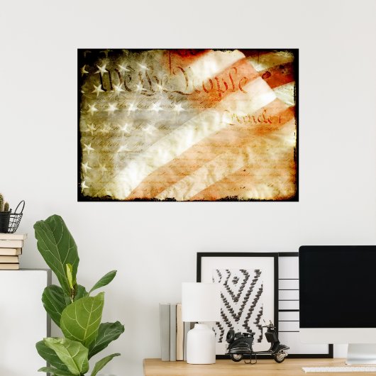 Wij de mensen met een Amerikaans Poster (Thuiskantoor)