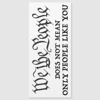 Wij, de mensen - niet alleen zoals u - magneet