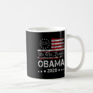 Wij de mensen Obama President 2028 Amerikaanse vl Koffiemok