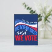 Wij, de mensen onthouden ons en stemmen briefkaart (Staand voorkant)