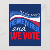 Wij, de mensen onthouden ons en stemmen briefkaart (Voorkant)