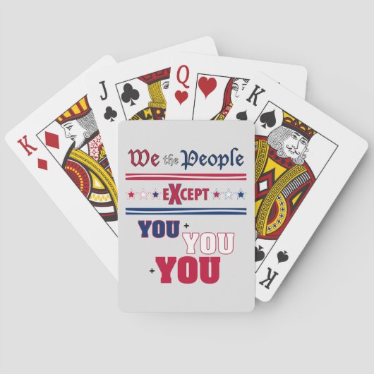 Wij, de mensen pokerkaarten (Achterkant)