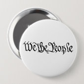 Wij, de mensen ronde button 4,0 cm (Voorkant /achterkant)