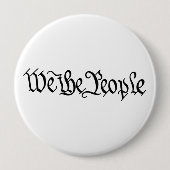 Wij, de mensen ronde button 4,0 cm (Voorkant)