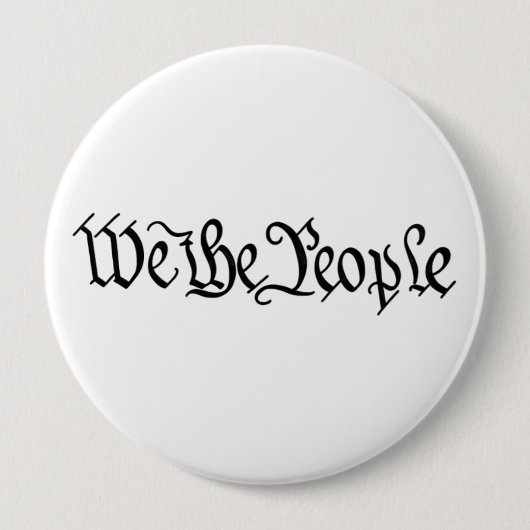 Wij, de mensen ronde button 4,0 cm (Voorkant)