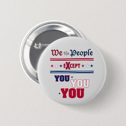 Wij, de mensen ronde button 5,7 cm (Voorkant /achterkant)