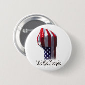 Wij, de mensen ronde button 5,7 cm (Voorkant /achterkant)