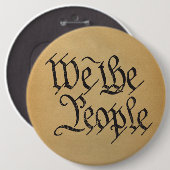 Wij, de mensen ronde button 6,0 cm (Voorkant /achterkant)