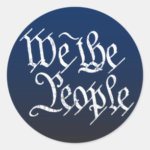 Wij, de mensen ronde sticker