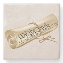 Wij, de mensen scrollen stenen onderzetter