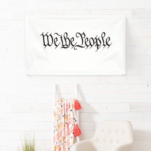 Wij, de mensen spandoek (Insitu)