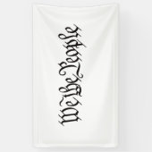 Wij, de mensen spandoek (Verticaal)